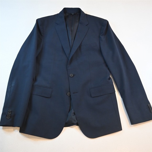 Hugo Boss 38R Navy Colombo Nestro Byte Soft Shoulder Blazer Jacket Sport Coat